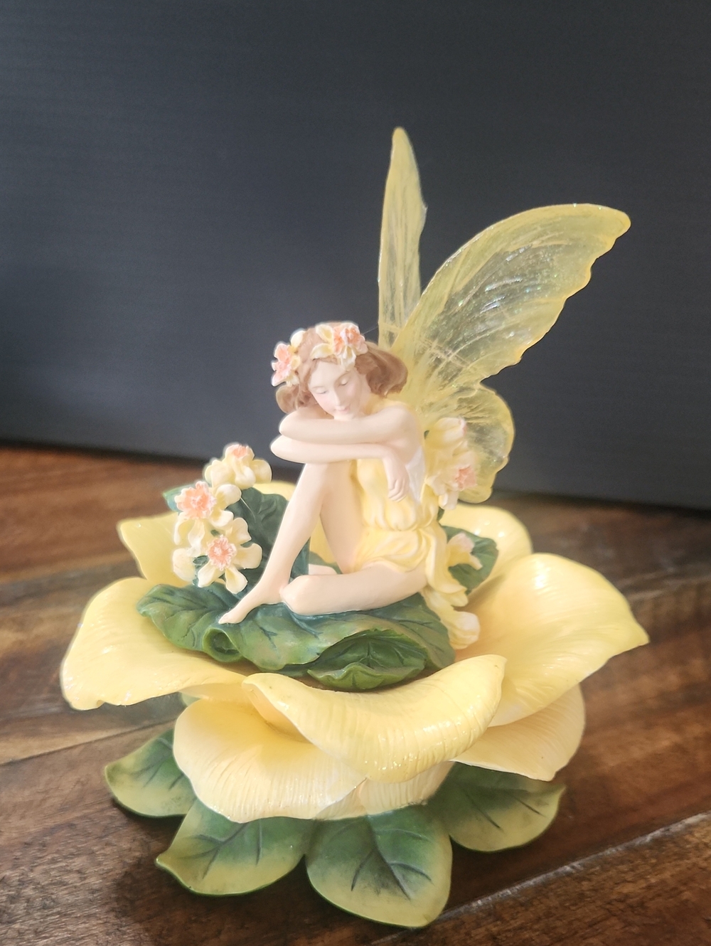 Vtg Secret Gardens Fairy Music Box